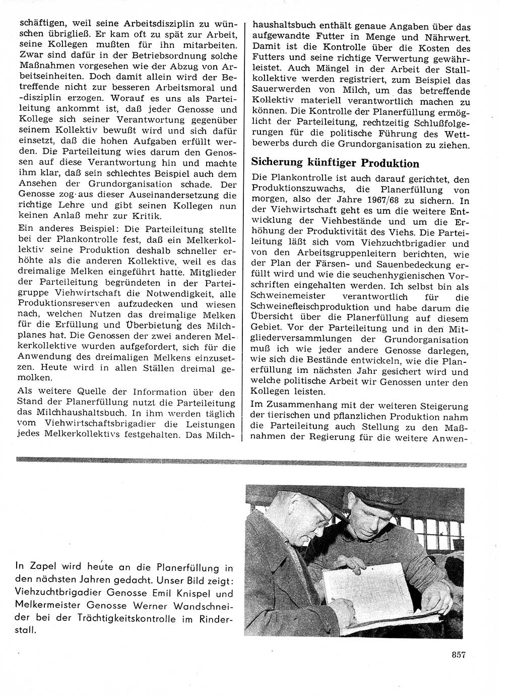 Neuer Weg (NW), Organ des Zentralkomitees (ZK) der SED (Sozialistische Einheitspartei Deutschlands) für Fragen des Parteilebens, 21. Jahrgang [Deutsche Demokratische Republik (DDR)] 1966, Seite 857 (NW ZK SED DDR 1966, S. 857)