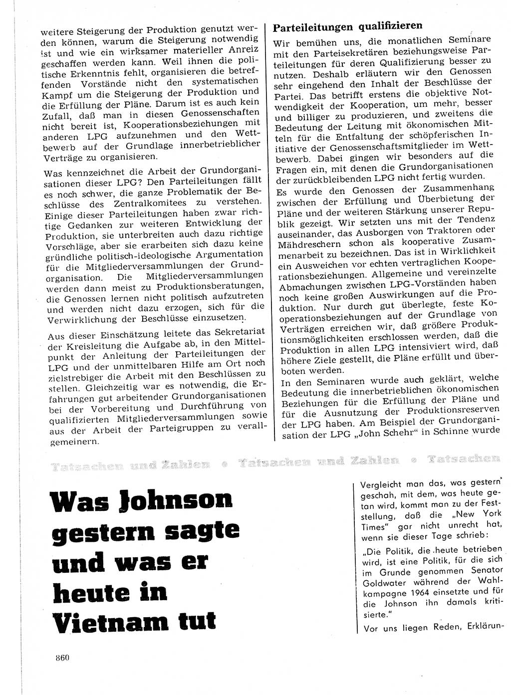 Neuer Weg (NW), Organ des Zentralkomitees (ZK) der SED (Sozialistische Einheitspartei Deutschlands) für Fragen des Parteilebens, 21. Jahrgang [Deutsche Demokratische Republik (DDR)] 1966, Seite 860 (NW ZK SED DDR 1966, S. 860)