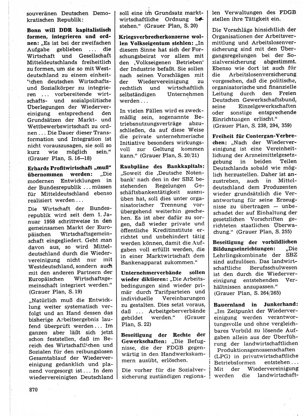 Neuer Weg (NW), Organ des Zentralkomitees (ZK) der SED (Sozialistische Einheitspartei Deutschlands) für Fragen des Parteilebens, 21. Jahrgang [Deutsche Demokratische Republik (DDR)] 1966, Seite 870 (NW ZK SED DDR 1966, S. 870)
