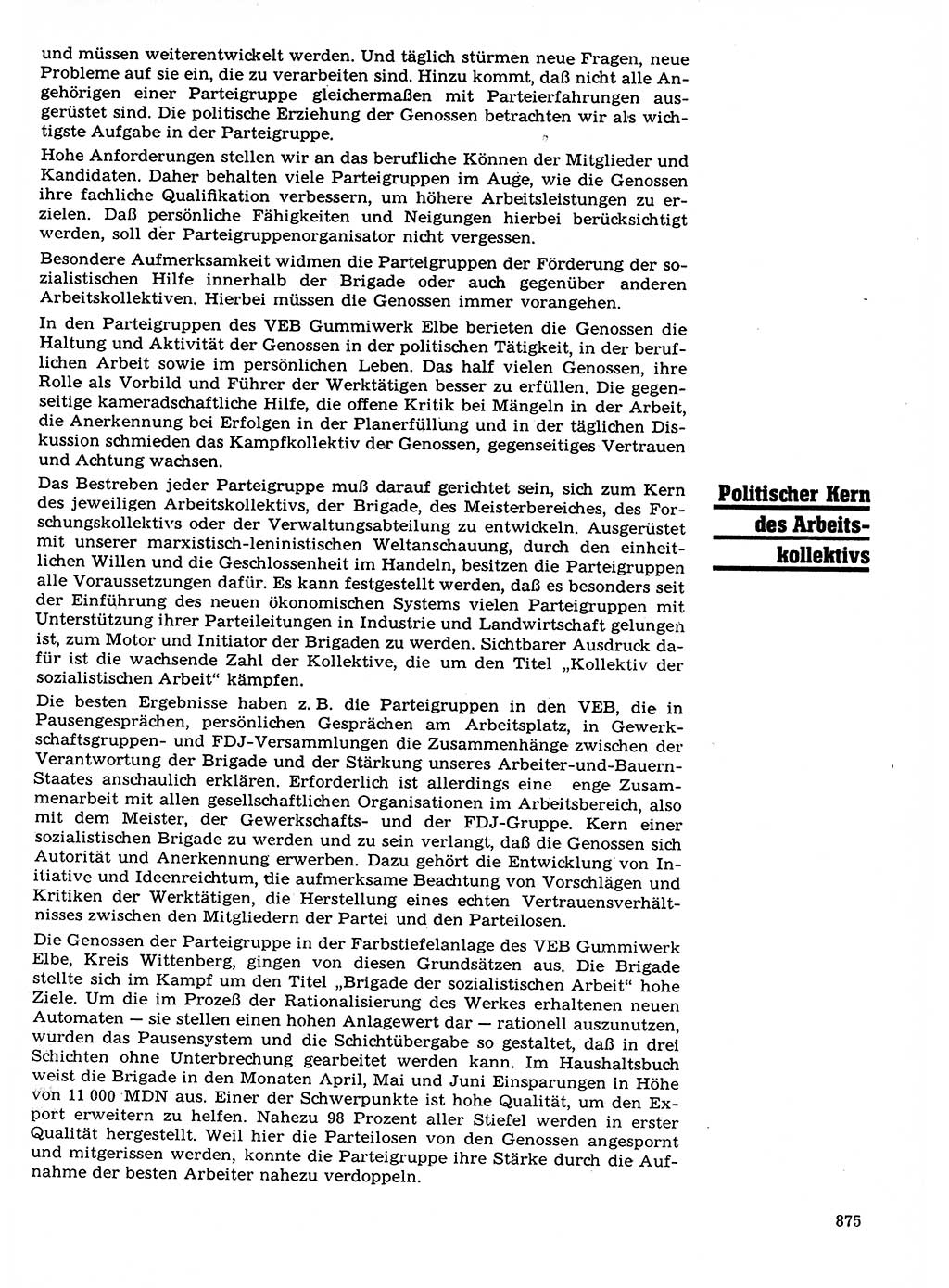 Neuer Weg (NW), Organ des Zentralkomitees (ZK) der SED (Sozialistische Einheitspartei Deutschlands) für Fragen des Parteilebens, 21. Jahrgang [Deutsche Demokratische Republik (DDR)] 1966, Seite 875 (NW ZK SED DDR 1966, S. 875)