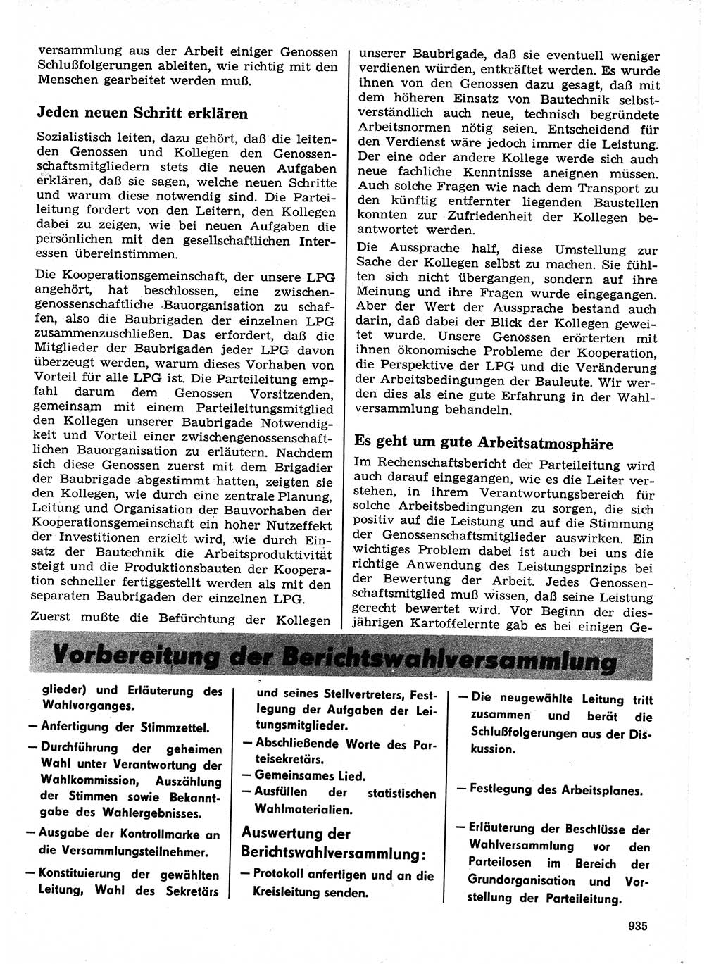 Neuer Weg (NW), Organ des Zentralkomitees (ZK) der SED (Sozialistische Einheitspartei Deutschlands) für Fragen des Parteilebens, 21. Jahrgang [Deutsche Demokratische Republik (DDR)] 1966, Seite 935 (NW ZK SED DDR 1966, S. 935)