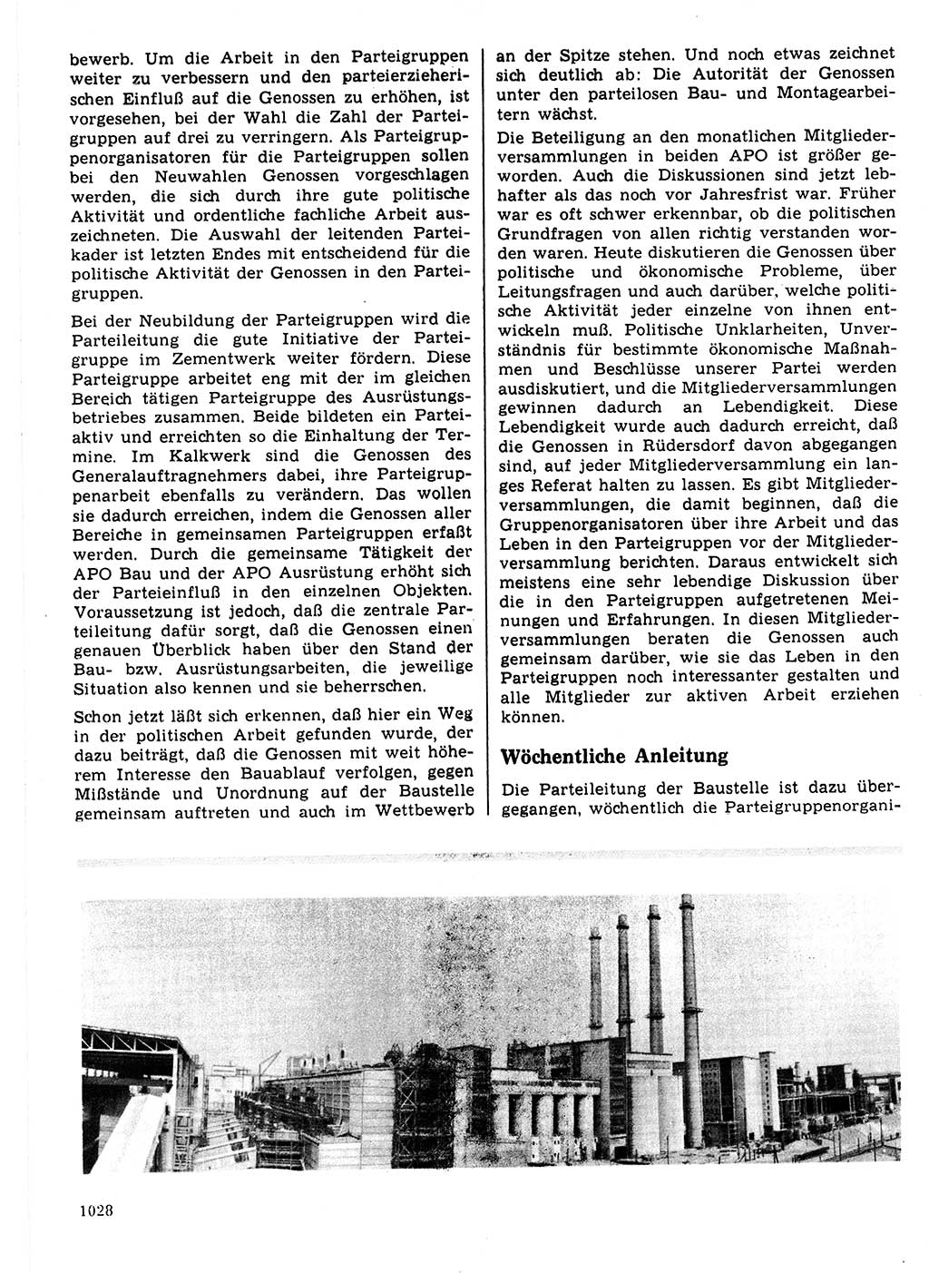 Neuer Weg (NW), Organ des Zentralkomitees (ZK) der SED (Sozialistische Einheitspartei Deutschlands) für Fragen des Parteilebens, 21. Jahrgang [Deutsche Demokratische Republik (DDR)] 1966, Seite 1028 (NW ZK SED DDR 1966, S. 1028)