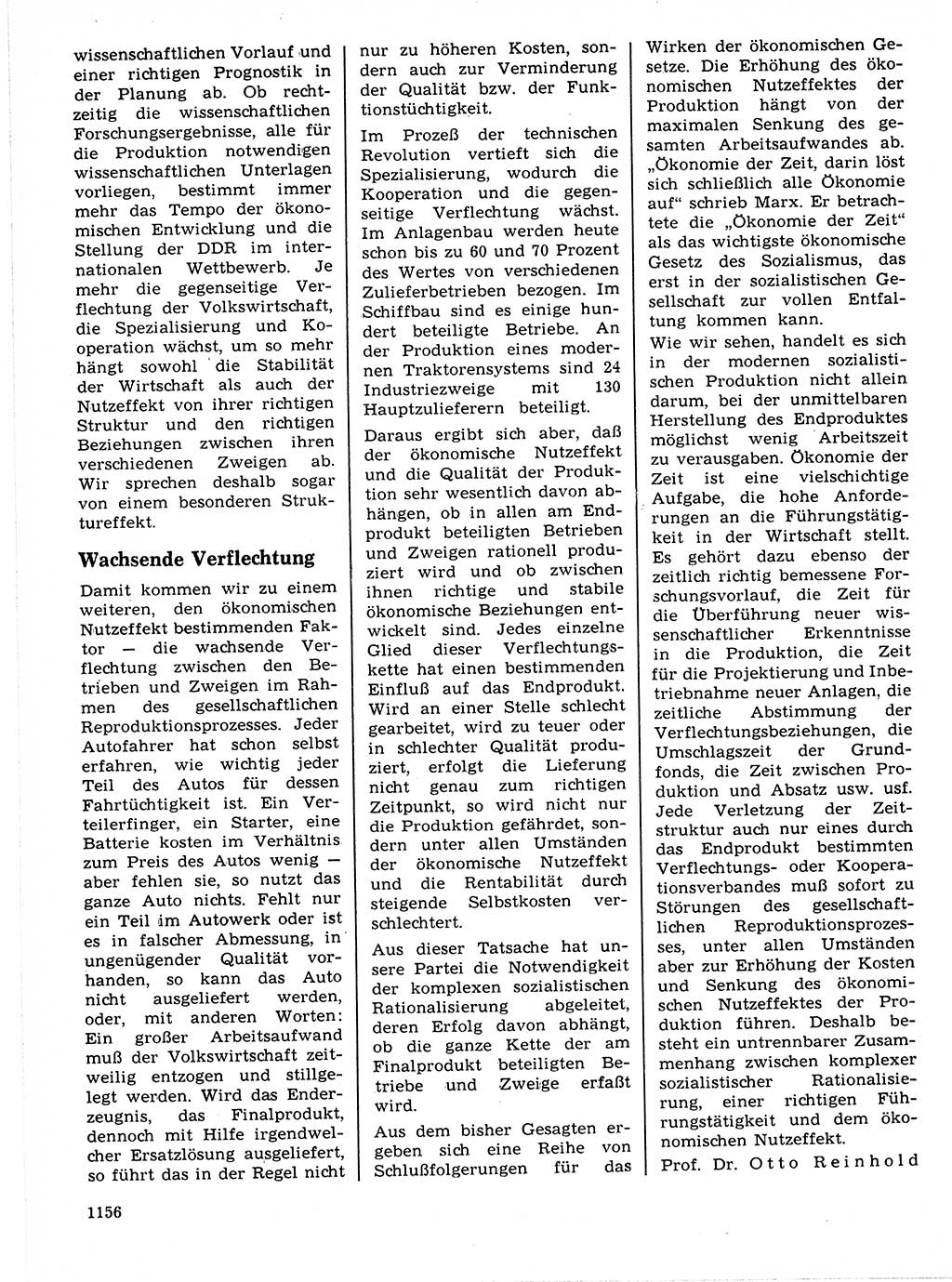 Neuer Weg (NW), Organ des Zentralkomitees (ZK) der SED (Sozialistische Einheitspartei Deutschlands) für Fragen des Parteilebens, 21. Jahrgang [Deutsche Demokratische Republik (DDR)] 1966, Seite 1156 (NW ZK SED DDR 1966, S. 1156)