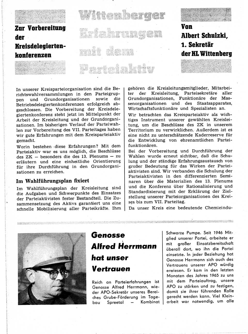 Neuer Weg (NW), Organ des Zentralkomitees (ZK) der SED (Sozialistische Einheitspartei Deutschlands) für Fragen des Parteilebens, 21. Jahrgang [Deutsche Demokratische Republik (DDR)] 1966, Seite 1184 (NW ZK SED DDR 1966, S. 1184)
