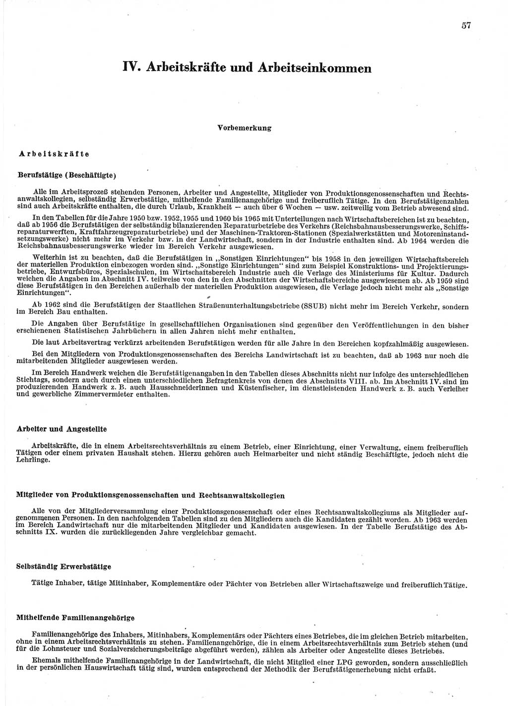 Statistisches Jahrbuch der Deutschen Demokratischen Republik (DDR) 1966, Seite 57 (Stat. Jb. DDR 1966, S. 57)