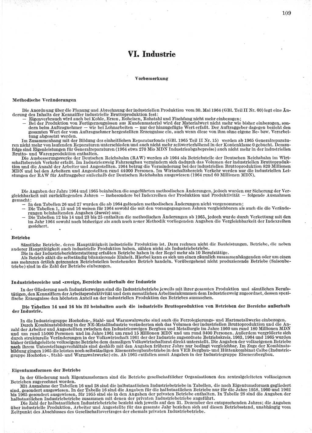 Statistisches Jahrbuch der Deutschen Demokratischen Republik (DDR) 1966, Seite 109 (Stat. Jb. DDR 1966, S. 109)