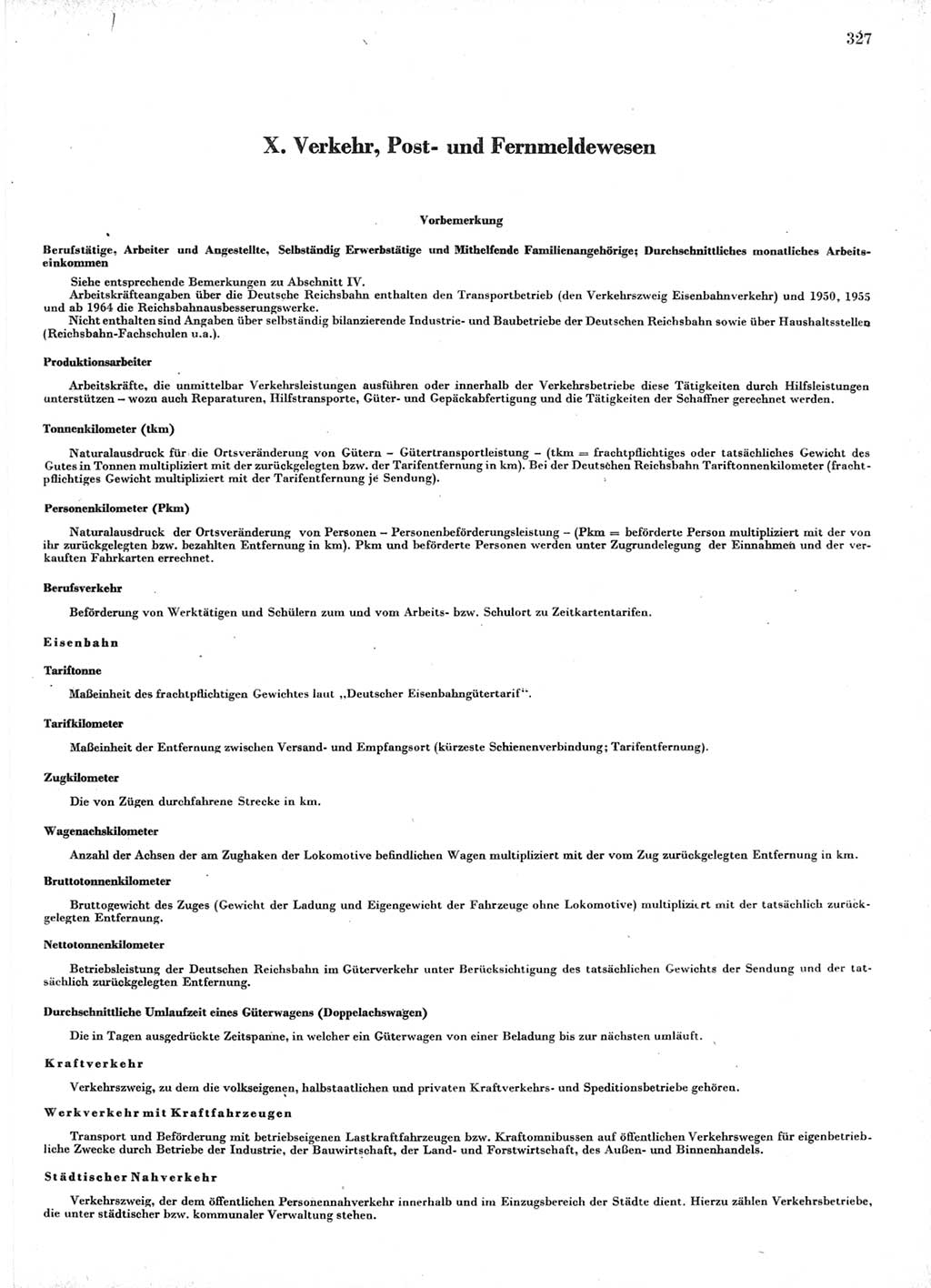 Statistisches Jahrbuch der Deutschen Demokratischen Republik (DDR) 1966, Seite 327 (Stat. Jb. DDR 1966, S. 327)