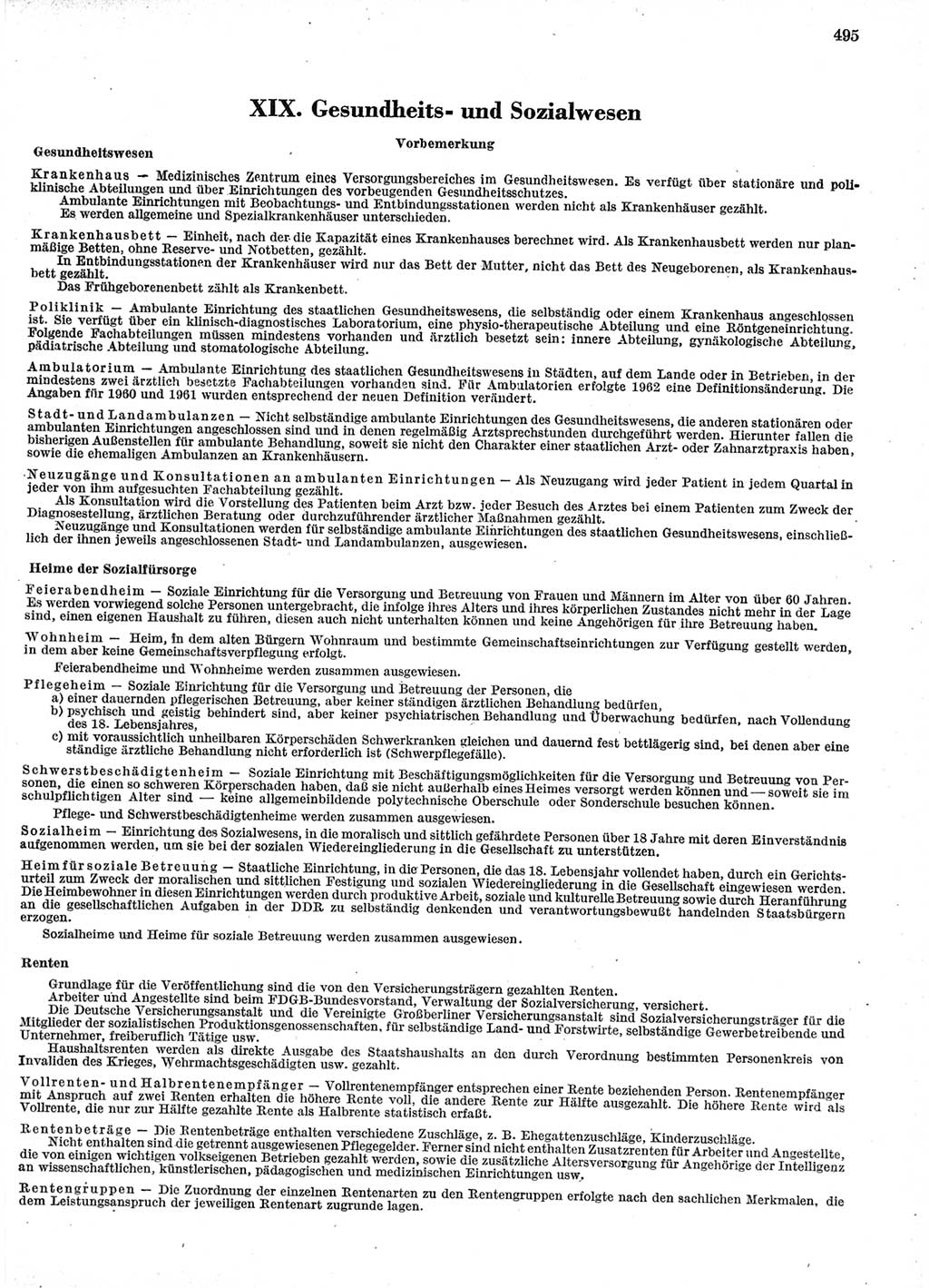 Statistisches Jahrbuch der Deutschen Demokratischen Republik (DDR) 1966, Seite 495 (Stat. Jb. DDR 1966, S. 495)