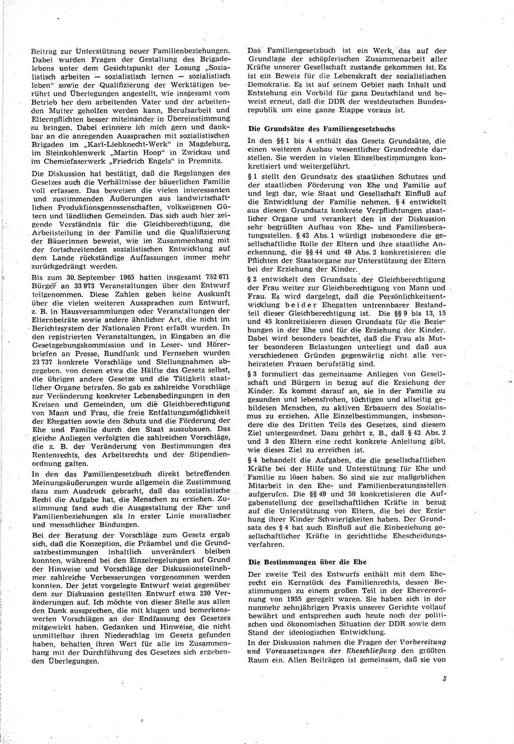 Neue Justiz (NJ), Zeitschrift für Recht und Rechtswissenschaft [Deutsche Demokratische Republik (DDR)], 20. Jahrgang 1966, Seite 3 (NJ DDR 1966, S. 3)