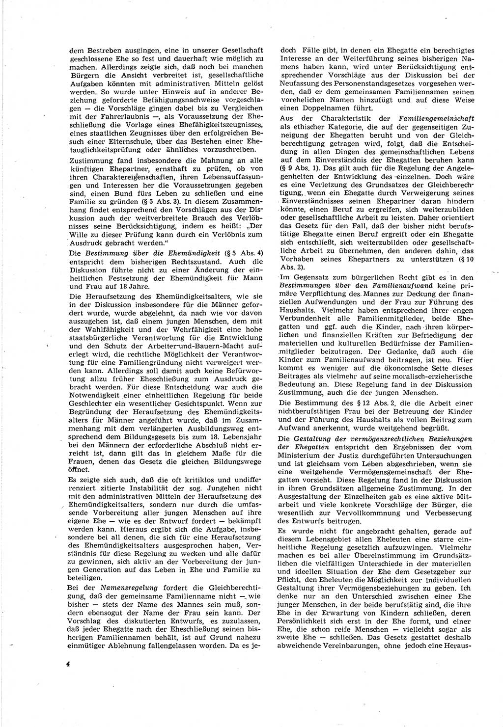 Neue Justiz (NJ), Zeitschrift für Recht und Rechtswissenschaft [Deutsche Demokratische Republik (DDR)], 20. Jahrgang 1966, Seite 4 (NJ DDR 1966, S. 4)
