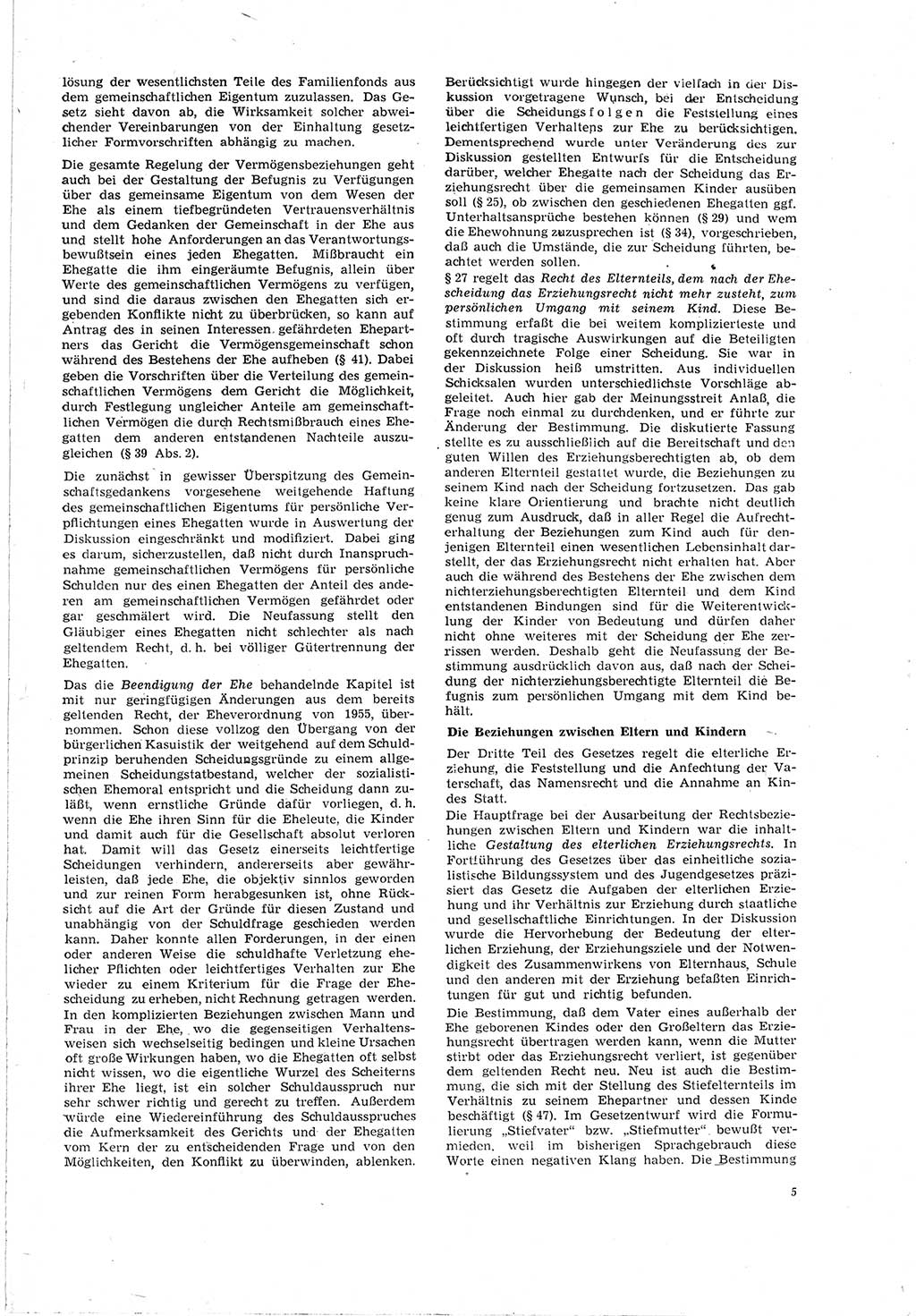 Neue Justiz (NJ), Zeitschrift für Recht und Rechtswissenschaft [Deutsche Demokratische Republik (DDR)], 20. Jahrgang 1966, Seite 5 (NJ DDR 1966, S. 5)