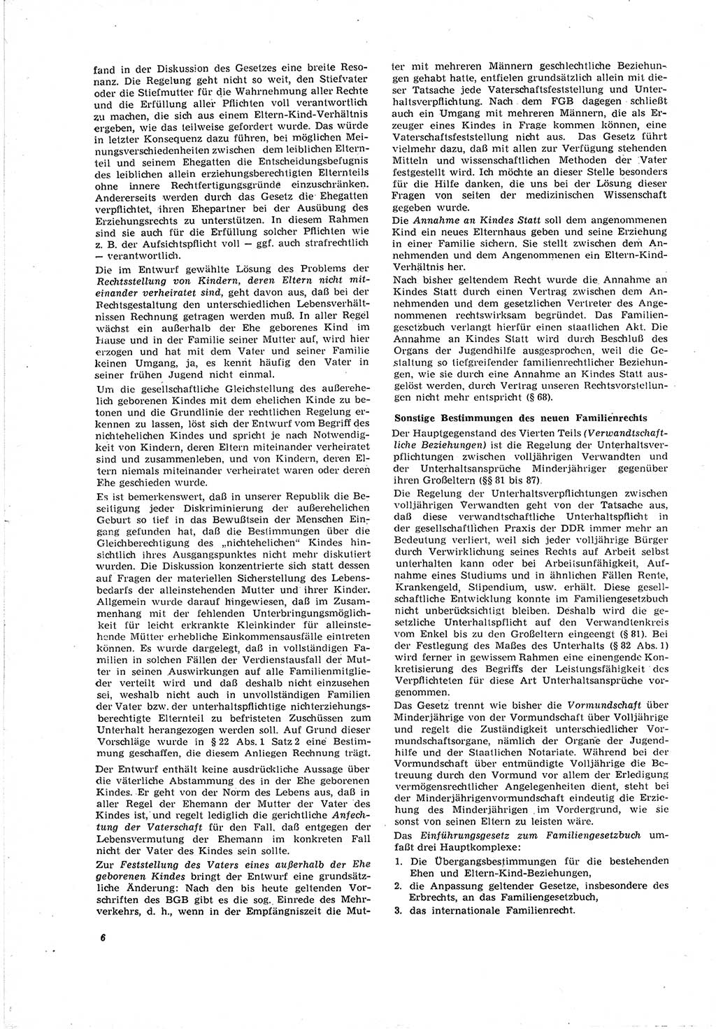 Neue Justiz (NJ), Zeitschrift für Recht und Rechtswissenschaft [Deutsche Demokratische Republik (DDR)], 20. Jahrgang 1966, Seite 6 (NJ DDR 1966, S. 6)