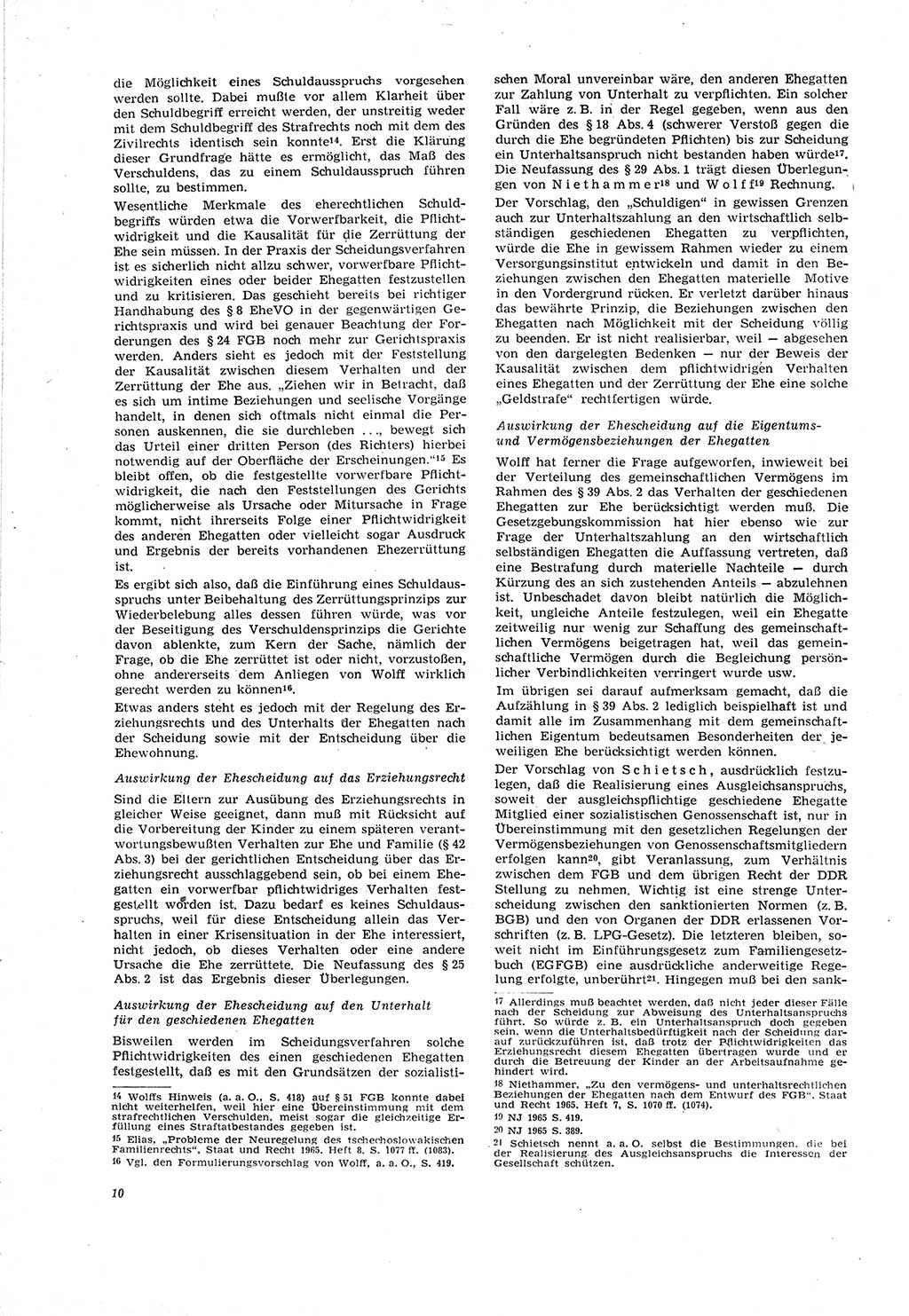 Neue Justiz (NJ), Zeitschrift für Recht und Rechtswissenschaft [Deutsche Demokratische Republik (DDR)], 20. Jahrgang 1966, Seite 10 (NJ DDR 1966, S. 10)