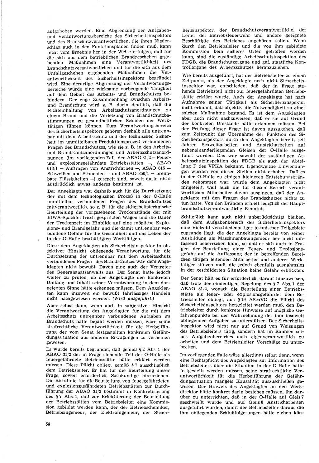 Neue Justiz (NJ), Zeitschrift für Recht und Rechtswissenschaft [Deutsche Demokratische Republik (DDR)], 20. Jahrgang 1966, Seite 58 (NJ DDR 1966, S. 58)