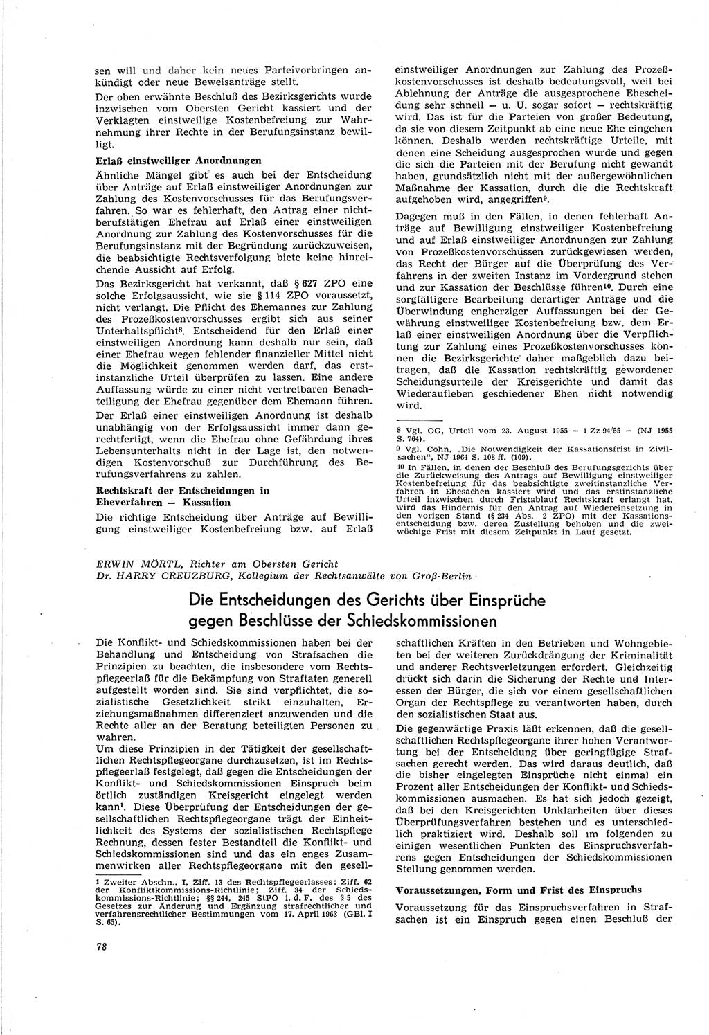 Neue Justiz (NJ), Zeitschrift für Recht und Rechtswissenschaft [Deutsche Demokratische Republik (DDR)], 20. Jahrgang 1966, Seite 78 (NJ DDR 1966, S. 78)