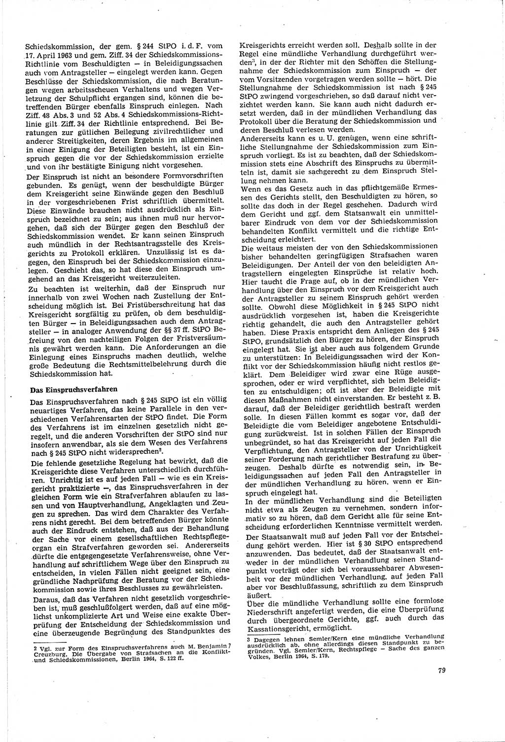 Neue Justiz (NJ), Zeitschrift für Recht und Rechtswissenschaft [Deutsche Demokratische Republik (DDR)], 20. Jahrgang 1966, Seite 79 (NJ DDR 1966, S. 79)