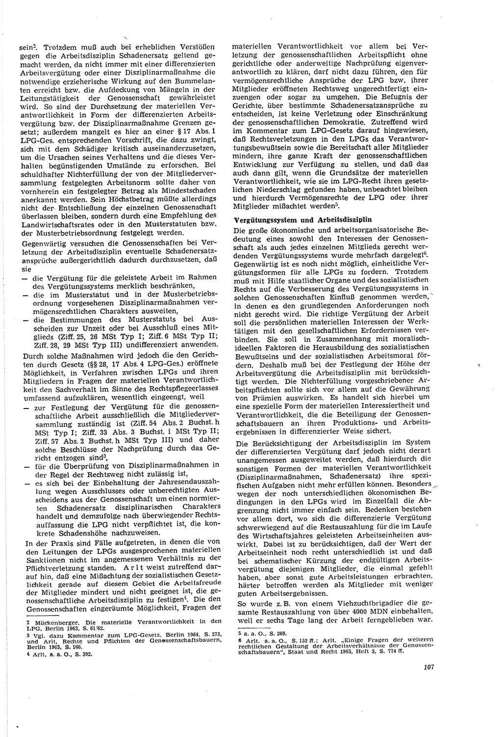 Neue Justiz (NJ), Zeitschrift für Recht und Rechtswissenschaft [Deutsche Demokratische Republik (DDR)], 20. Jahrgang 1966, Seite 107 (NJ DDR 1966, S. 107)