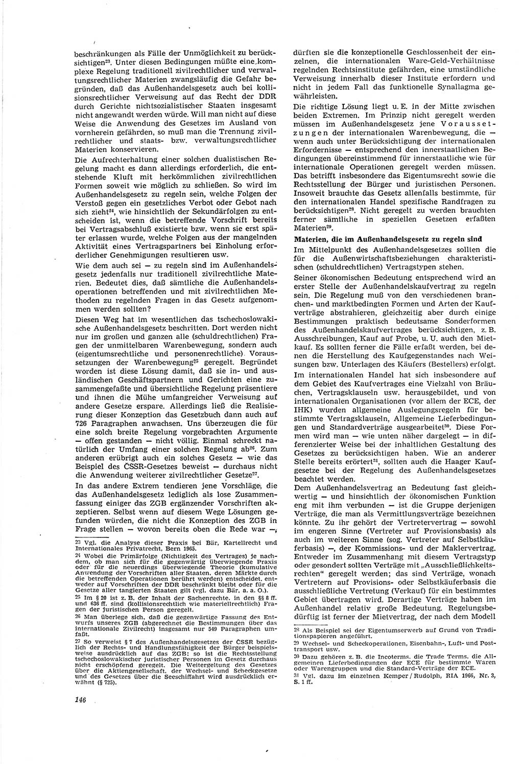 Neue Justiz (NJ), Zeitschrift für Recht und Rechtswissenschaft [Deutsche Demokratische Republik (DDR)], 20. Jahrgang 1966, Seite 146 (NJ DDR 1966, S. 146)