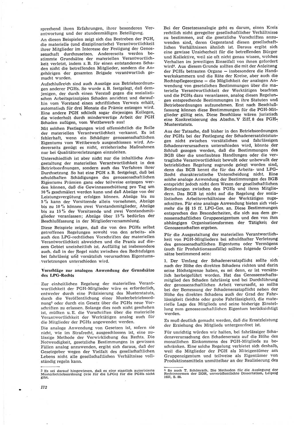 Neue Justiz (NJ), Zeitschrift für Recht und Rechtswissenschaft [Deutsche Demokratische Republik (DDR)], 20. Jahrgang 1966, Seite 172 (NJ DDR 1966, S. 172)