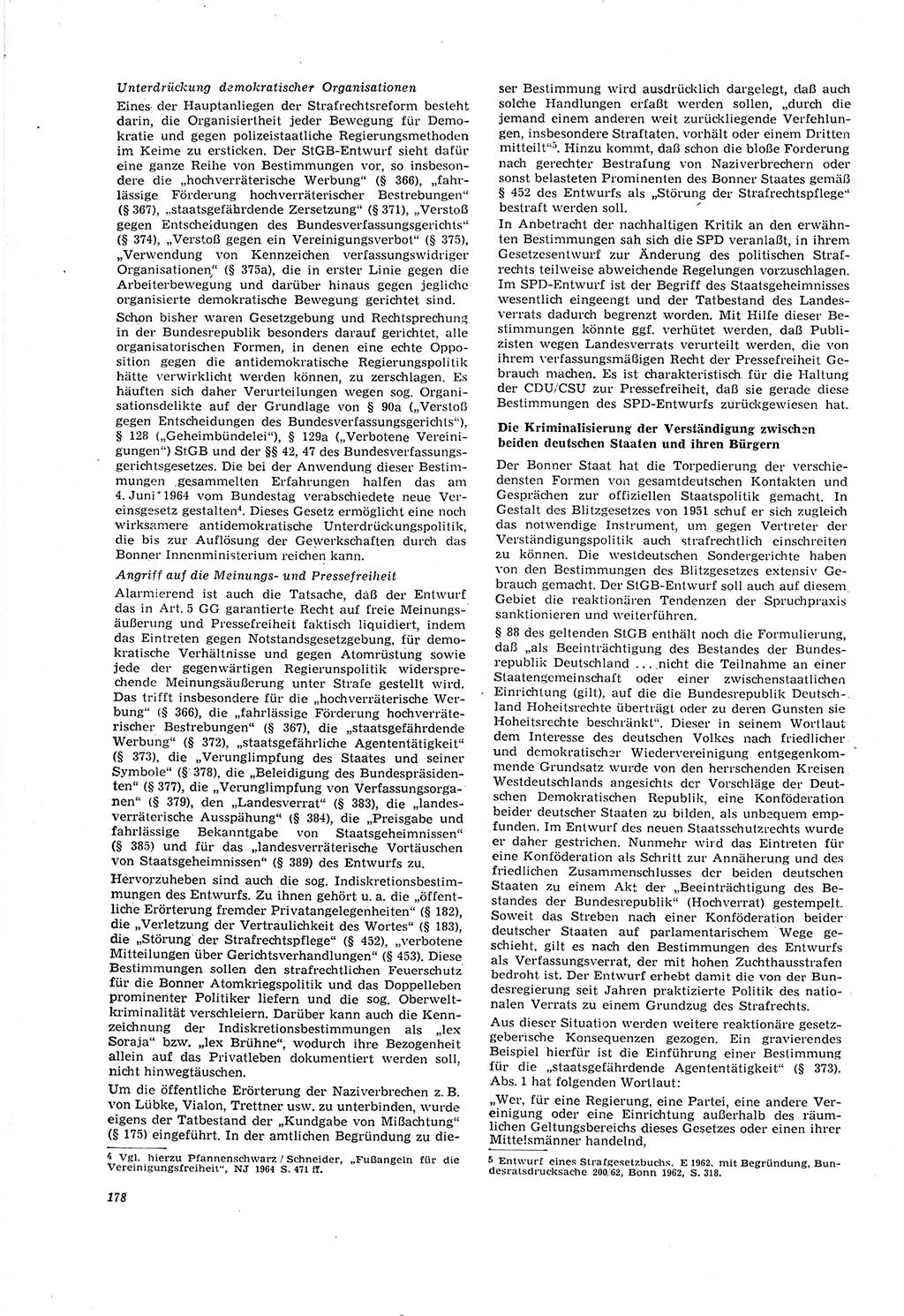 Neue Justiz (NJ), Zeitschrift für Recht und Rechtswissenschaft [Deutsche Demokratische Republik (DDR)], 20. Jahrgang 1966, Seite 178 (NJ DDR 1966, S. 178)