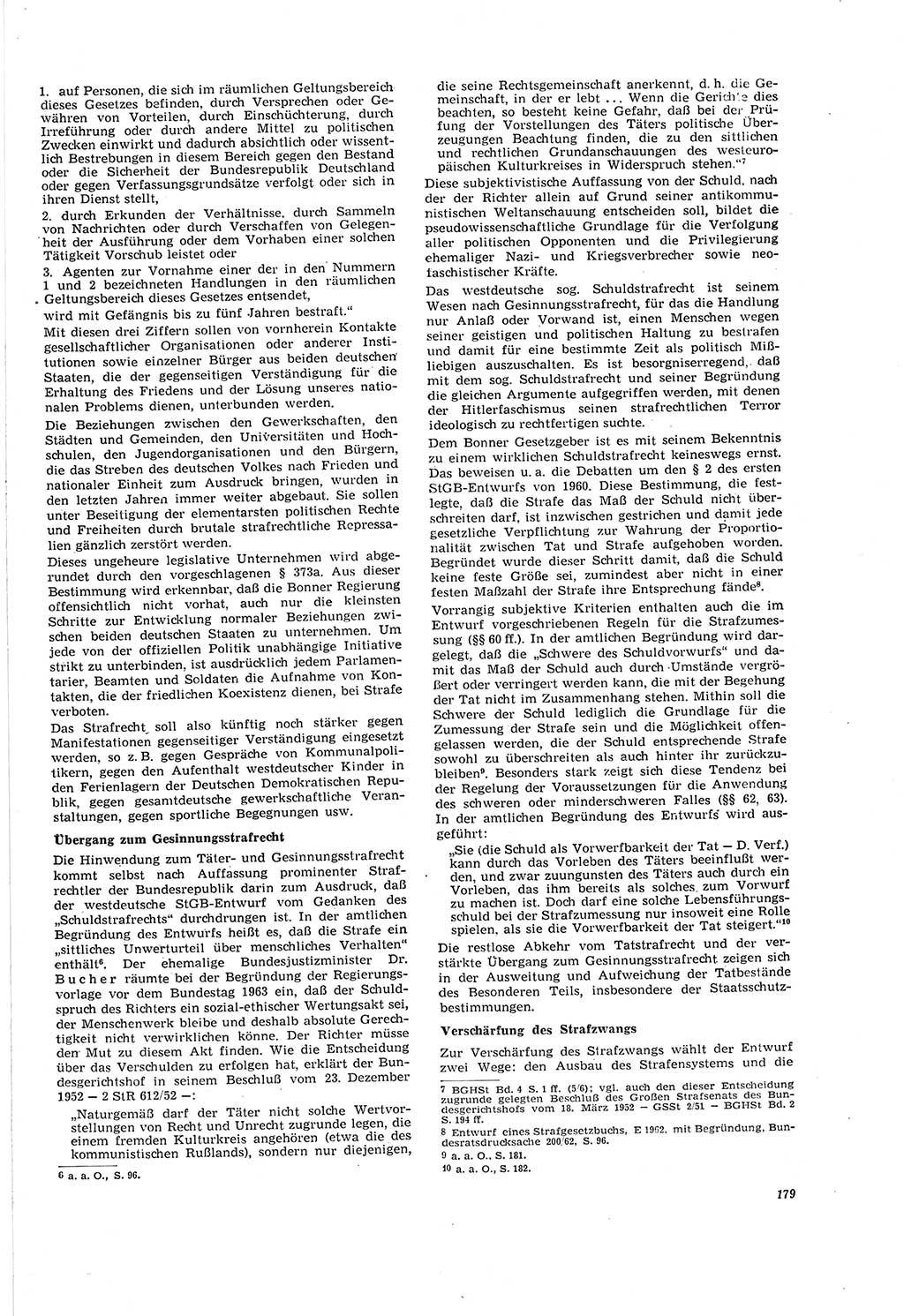 Neue Justiz (NJ), Zeitschrift für Recht und Rechtswissenschaft [Deutsche Demokratische Republik (DDR)], 20. Jahrgang 1966, Seite 179 (NJ DDR 1966, S. 179)