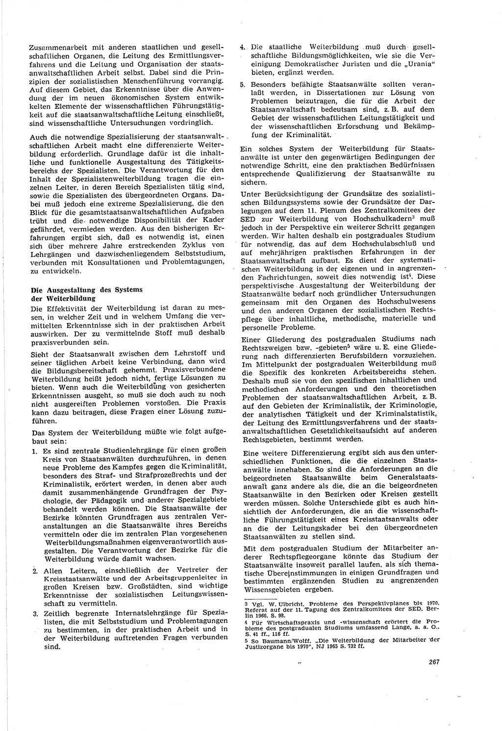 Neue Justiz (NJ), Zeitschrift für Recht und Rechtswissenschaft [Deutsche Demokratische Republik (DDR)], 20. Jahrgang 1966, Seite 267 (NJ DDR 1966, S. 267)