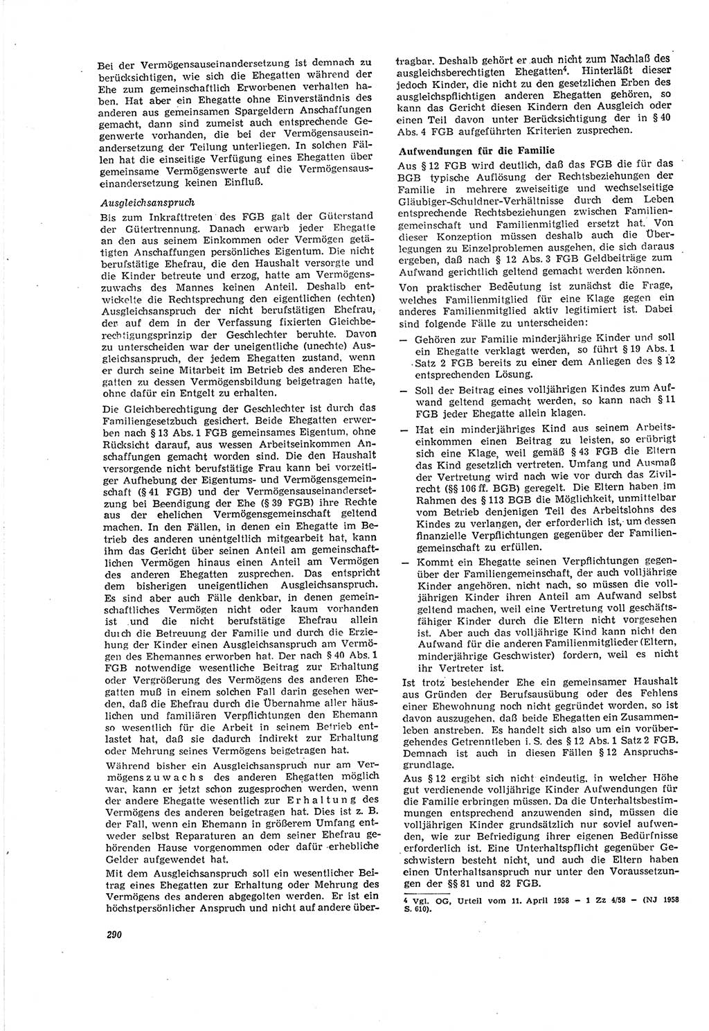 Neue Justiz (NJ), Zeitschrift für Recht und Rechtswissenschaft [Deutsche Demokratische Republik (DDR)], 20. Jahrgang 1966, Seite 290 (NJ DDR 1966, S. 290)
