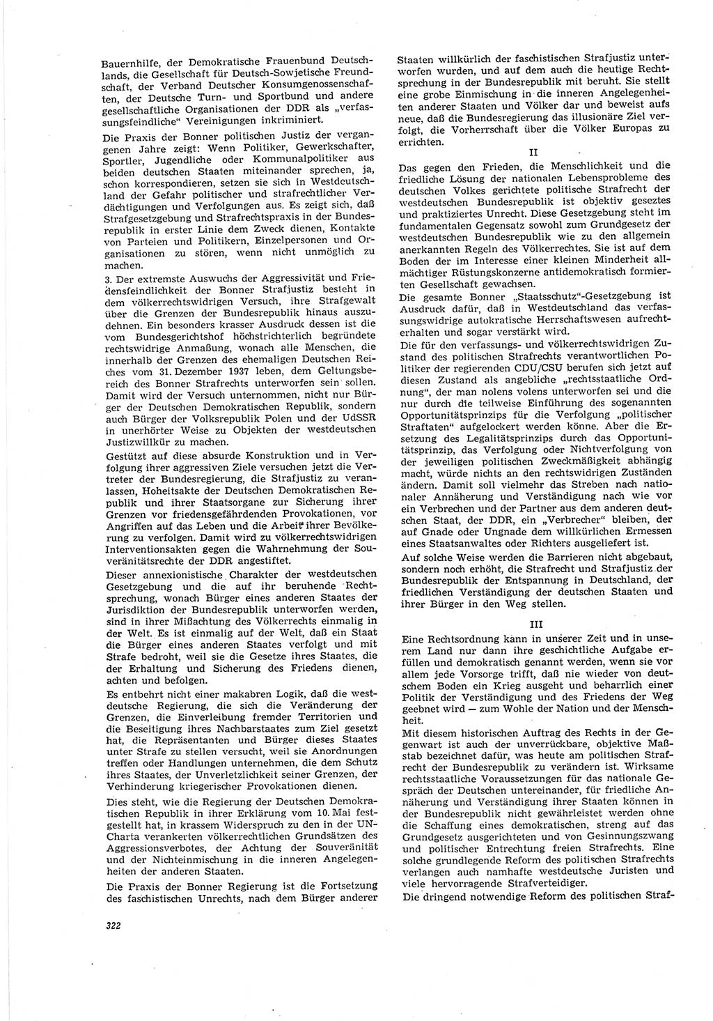 Neue Justiz (NJ), Zeitschrift für Recht und Rechtswissenschaft [Deutsche Demokratische Republik (DDR)], 20. Jahrgang 1966, Seite 322 (NJ DDR 1966, S. 322)