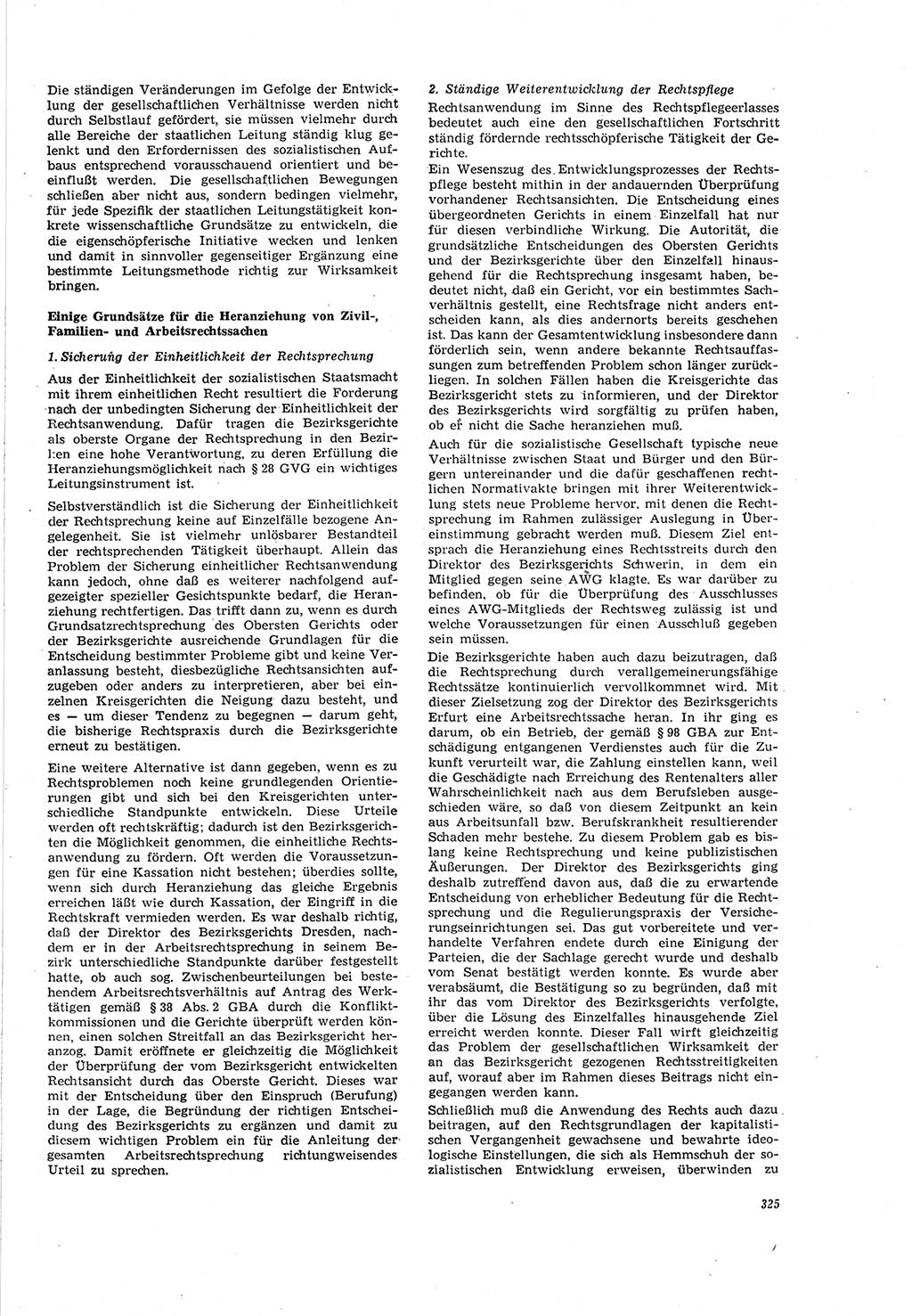 Neue Justiz (NJ), Zeitschrift für Recht und Rechtswissenschaft [Deutsche Demokratische Republik (DDR)], 20. Jahrgang 1966, Seite 325 (NJ DDR 1966, S. 325)