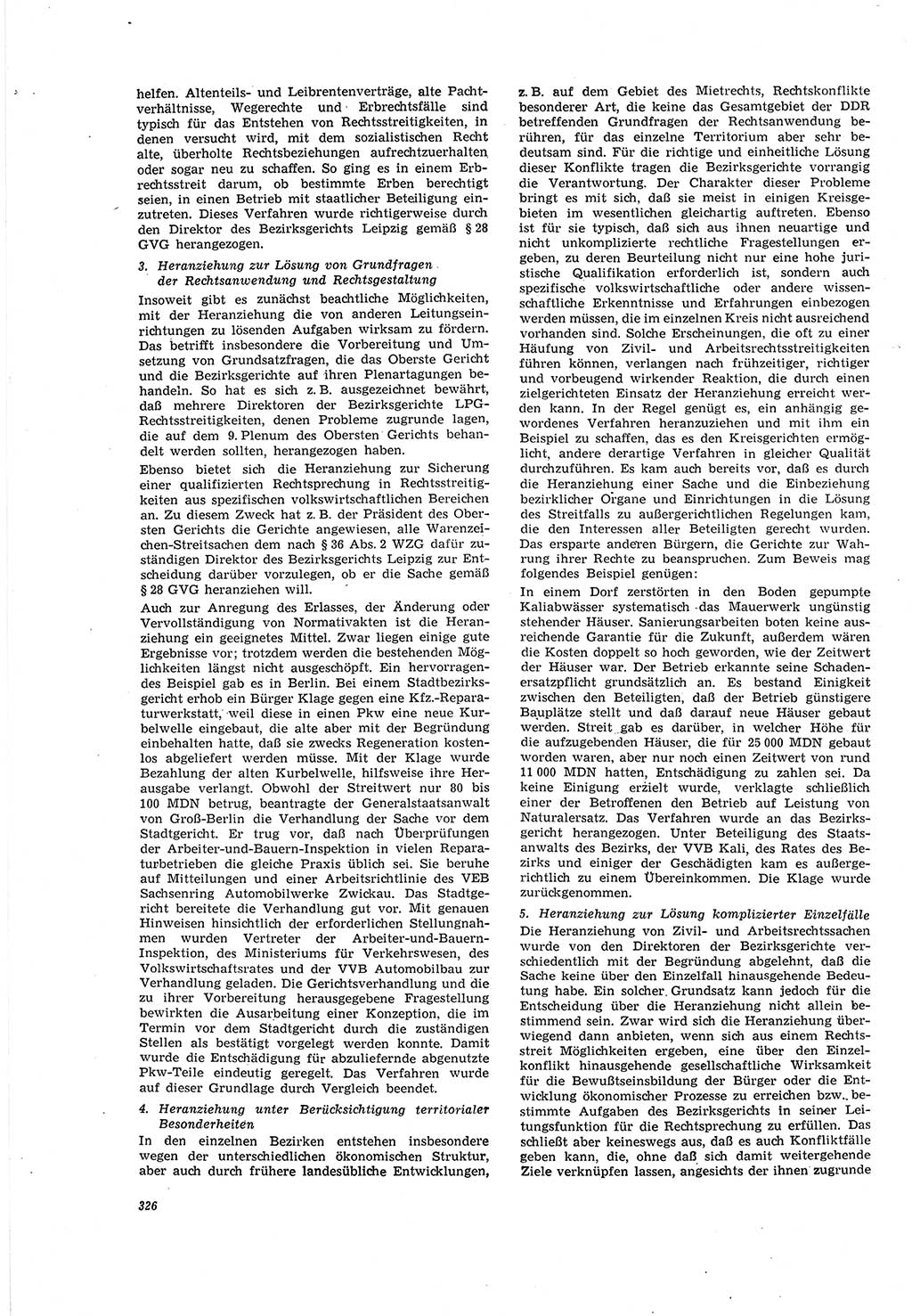 Neue Justiz (NJ), Zeitschrift für Recht und Rechtswissenschaft [Deutsche Demokratische Republik (DDR)], 20. Jahrgang 1966, Seite 326 (NJ DDR 1966, S. 326)