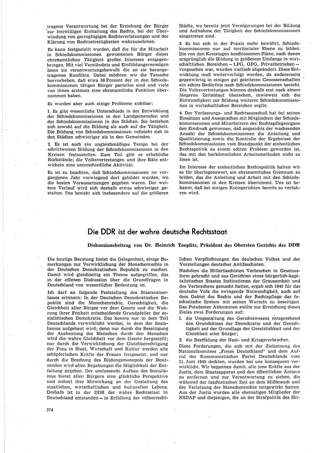 Neue Justiz (NJ), Zeitschrift für Recht und Rechtswissenschaft [Deutsche Demokratische Republik (DDR)], 20. Jahrgang 1966, Seite 374 (NJ DDR 1966, S. 374)