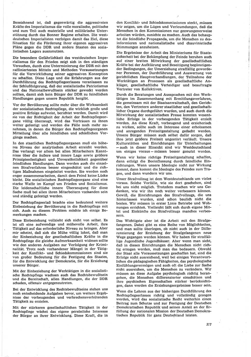 Neue Justiz (NJ), Zeitschrift für Recht und Rechtswissenschaft [Deutsche Demokratische Republik (DDR)], 20. Jahrgang 1966, Seite 377 (NJ DDR 1966, S. 377)