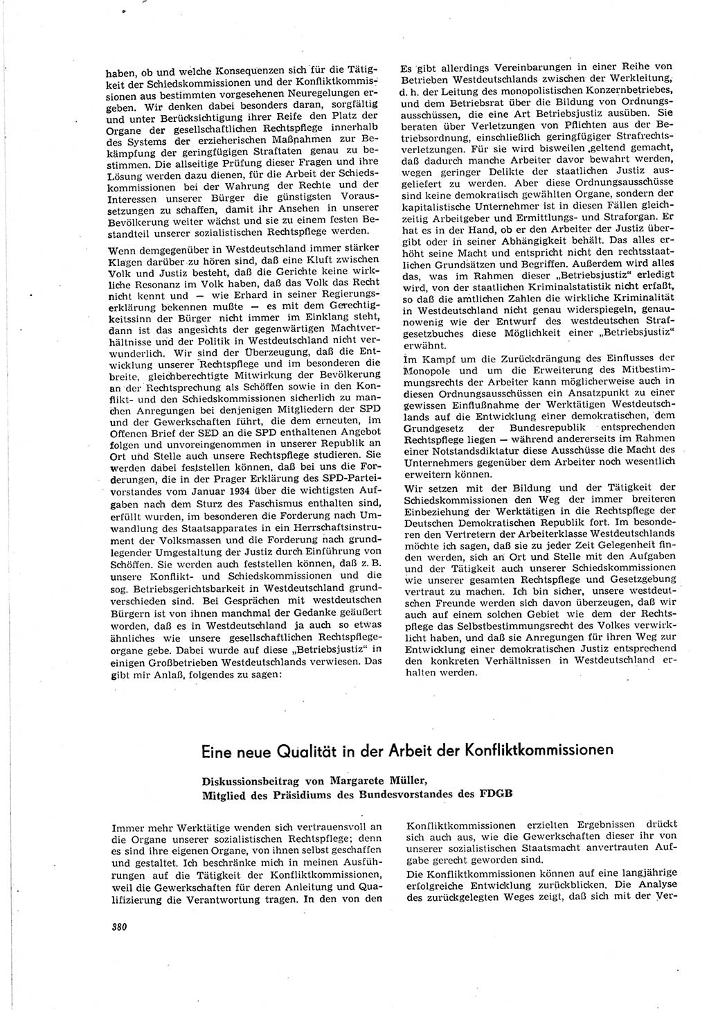 Neue Justiz (NJ), Zeitschrift für Recht und Rechtswissenschaft [Deutsche Demokratische Republik (DDR)], 20. Jahrgang 1966, Seite 380 (NJ DDR 1966, S. 380)