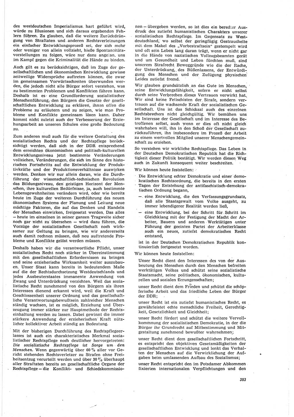 Neue Justiz (NJ), Zeitschrift für Recht und Rechtswissenschaft [Deutsche Demokratische Republik (DDR)], 20. Jahrgang 1966, Seite 383 (NJ DDR 1966, S. 383)