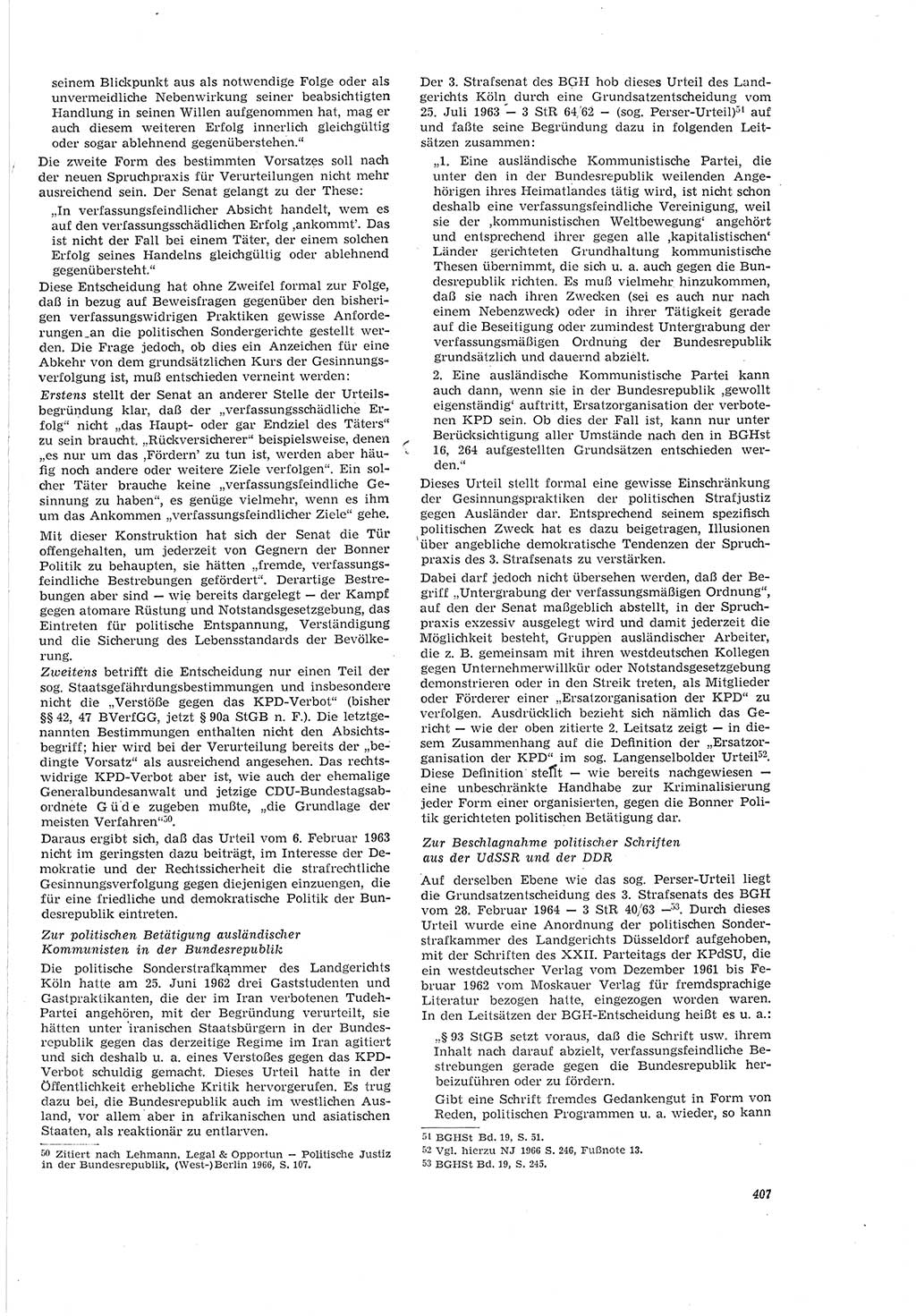 Neue Justiz (NJ), Zeitschrift für Recht und Rechtswissenschaft [Deutsche Demokratische Republik (DDR)], 20. Jahrgang 1966, Seite 407 (NJ DDR 1966, S. 407)