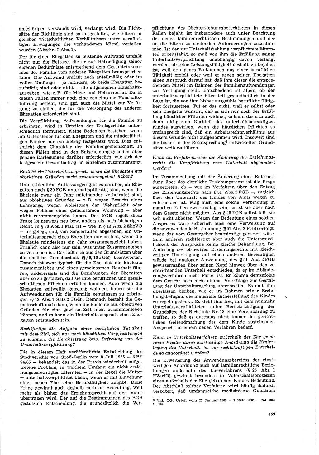 Neue Justiz (NJ), Zeitschrift für Recht und Rechtswissenschaft [Deutsche Demokratische Republik (DDR)], 20. Jahrgang 1966, Seite 469 (NJ DDR 1966, S. 469)