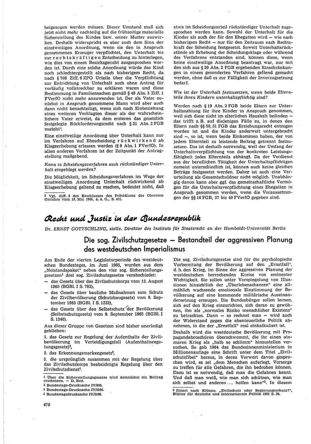Neue Justiz (NJ), Zeitschrift für Recht und Rechtswissenschaft [Deutsche Demokratische Republik (DDR)], 20. Jahrgang 1966, Seite 470 (NJ DDR 1966, S. 470)