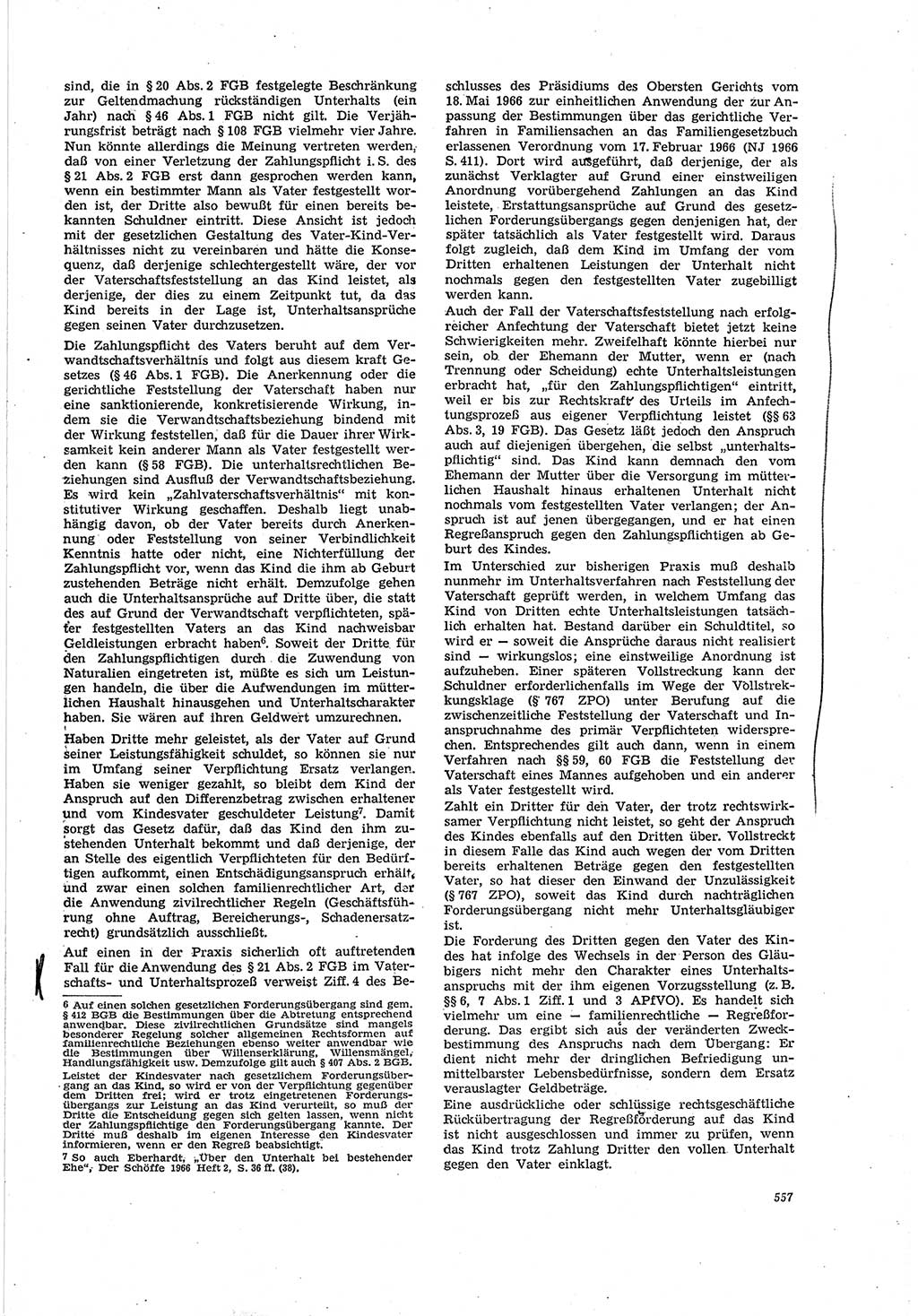 Neue Justiz (NJ), Zeitschrift für Recht und Rechtswissenschaft [Deutsche Demokratische Republik (DDR)], 20. Jahrgang 1966, Seite 557 (NJ DDR 1966, S. 557)