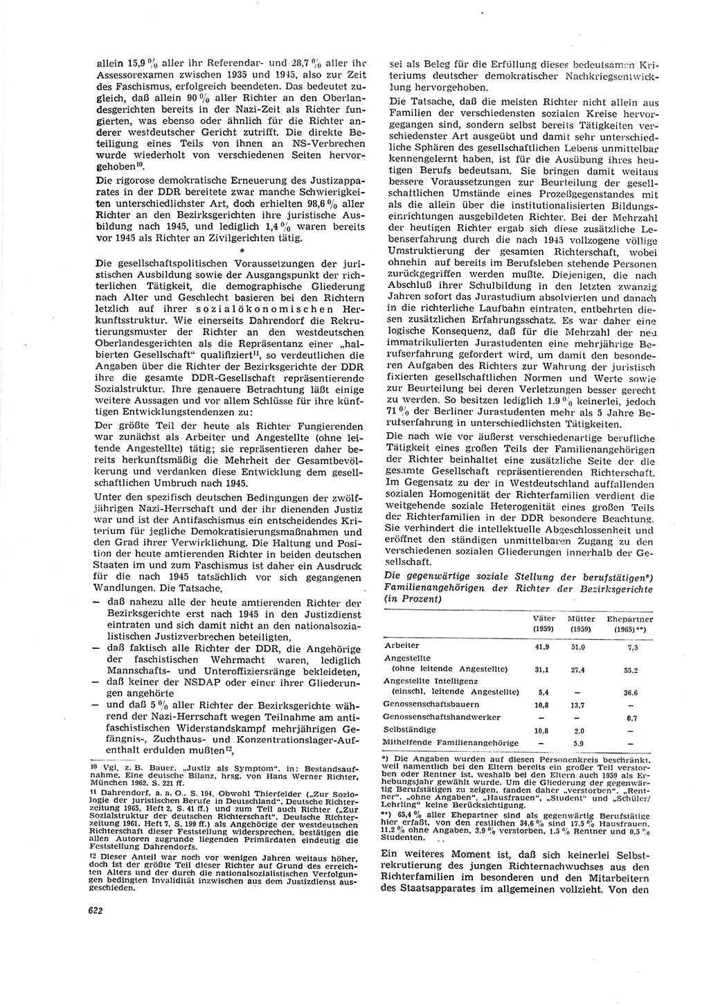 Neue Justiz (NJ), Zeitschrift für Recht und Rechtswissenschaft [Deutsche Demokratische Republik (DDR)], 20. Jahrgang 1966, Seite 622 (NJ DDR 1966, S. 622)