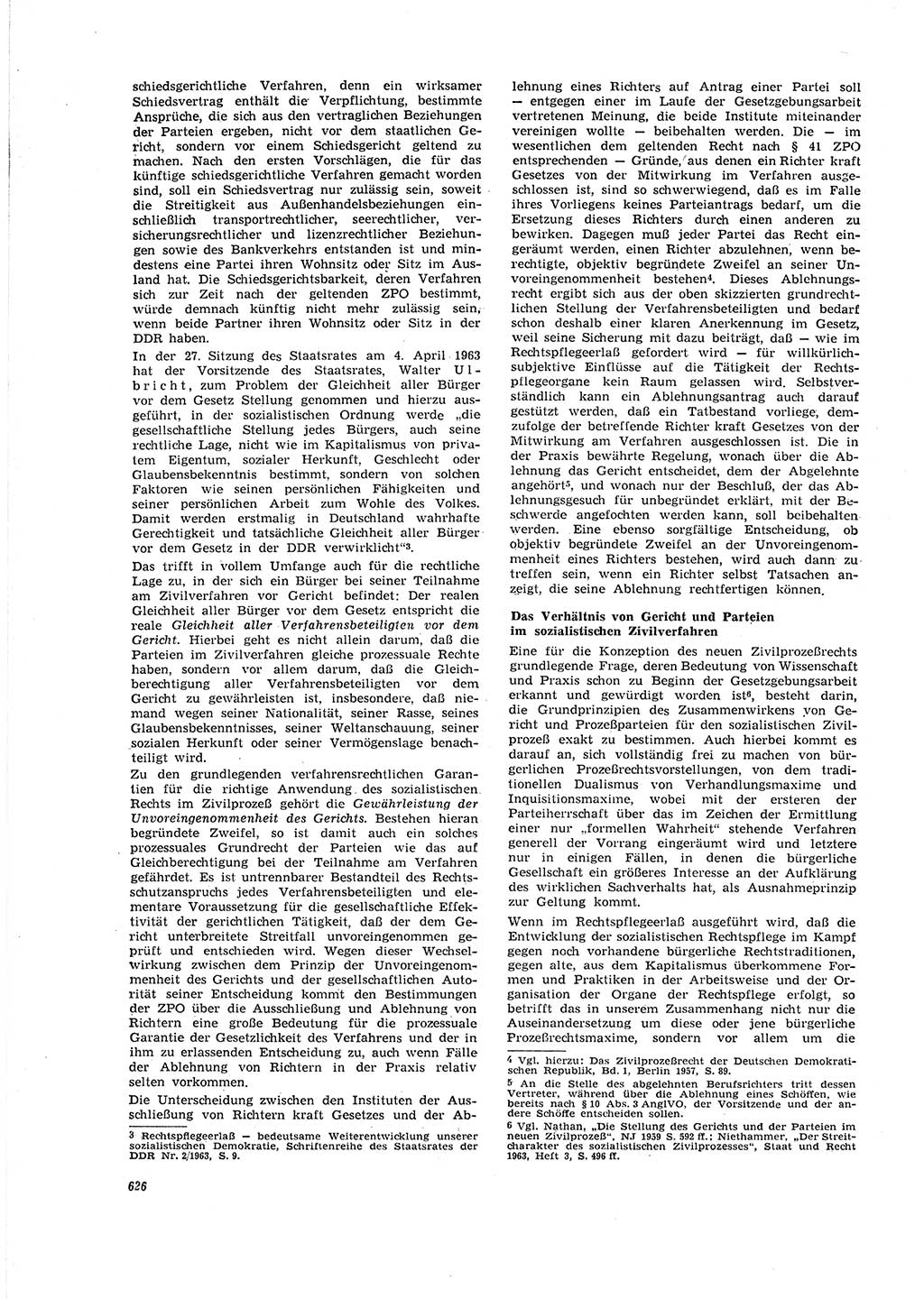 Neue Justiz (NJ), Zeitschrift für Recht und Rechtswissenschaft [Deutsche Demokratische Republik (DDR)], 20. Jahrgang 1966, Seite 626 (NJ DDR 1966, S. 626)