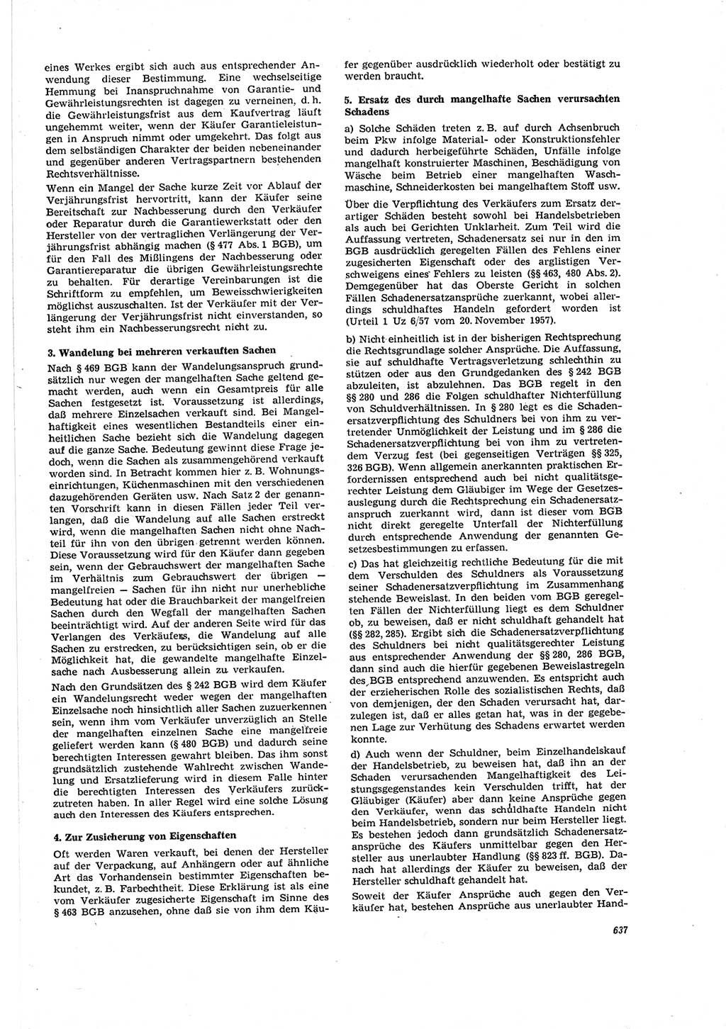 Neue Justiz (NJ), Zeitschrift für Recht und Rechtswissenschaft [Deutsche Demokratische Republik (DDR)], 20. Jahrgang 1966, Seite 637 (NJ DDR 1966, S. 637)