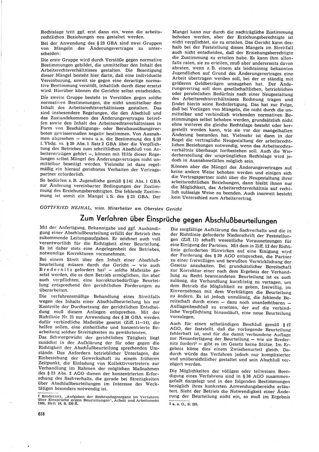 Neue Justiz (NJ), Zeitschrift für Recht und Rechtswissenschaft [Deutsche Demokratische Republik (DDR)], 20. Jahrgang 1966, Seite 658 (NJ DDR 1966, S. 658)
