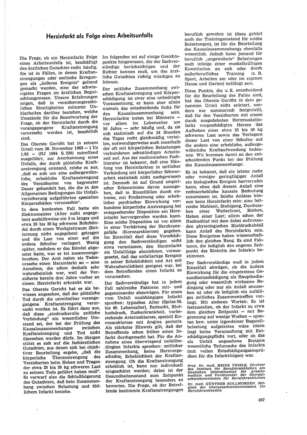Neue Justiz (NJ), Zeitschrift für Recht und Rechtswissenschaft [Deutsche Demokratische Republik (DDR)], 20. Jahrgang 1966, Seite 697 (NJ DDR 1966, S. 697)