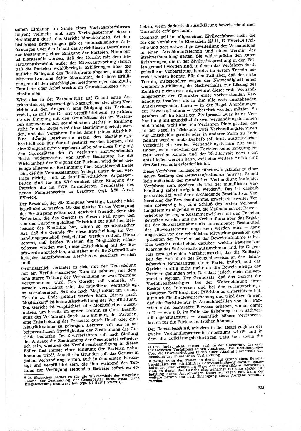 Neue Justiz (NJ), Zeitschrift für Recht und Rechtswissenschaft [Deutsche Demokratische Republik (DDR)], 20. Jahrgang 1966, Seite 723 (NJ DDR 1966, S. 723)