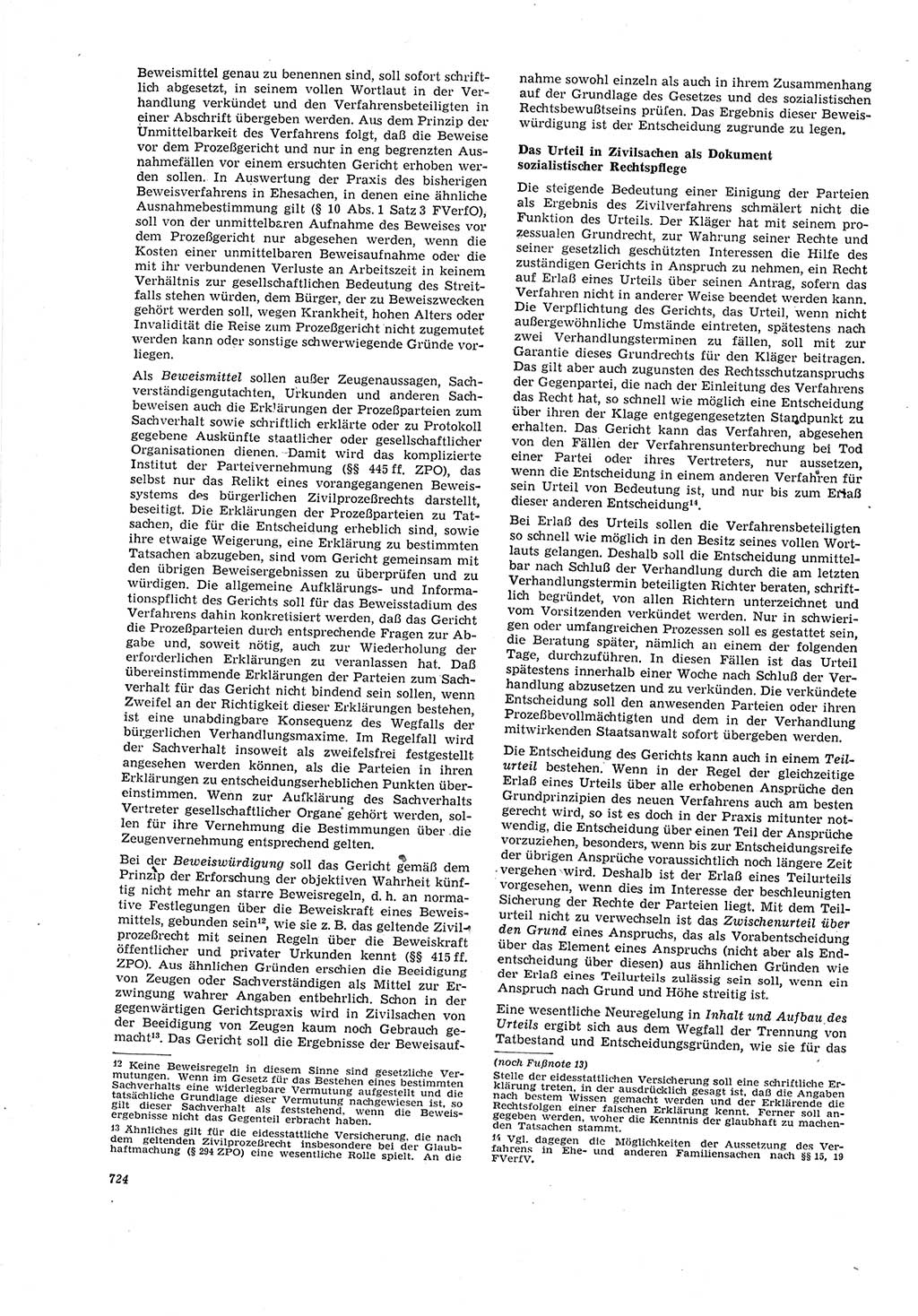 Neue Justiz (NJ), Zeitschrift für Recht und Rechtswissenschaft [Deutsche Demokratische Republik (DDR)], 20. Jahrgang 1966, Seite 724 (NJ DDR 1966, S. 724)