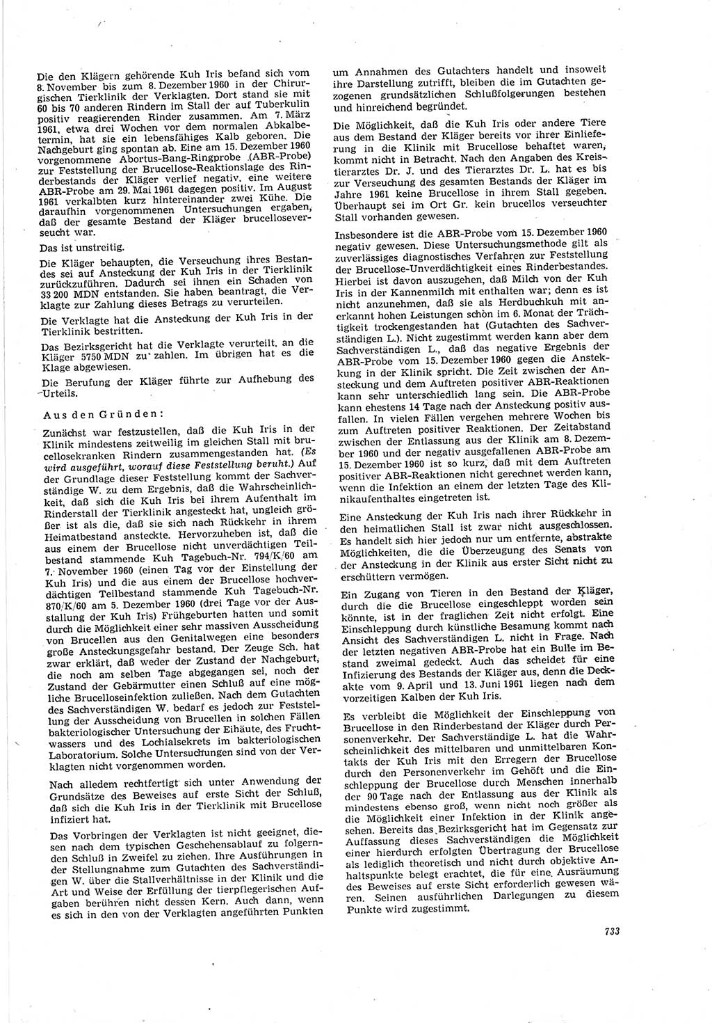 Neue Justiz (NJ), Zeitschrift für Recht und Rechtswissenschaft [Deutsche Demokratische Republik (DDR)], 20. Jahrgang 1966, Seite 733 (NJ DDR 1966, S. 733)