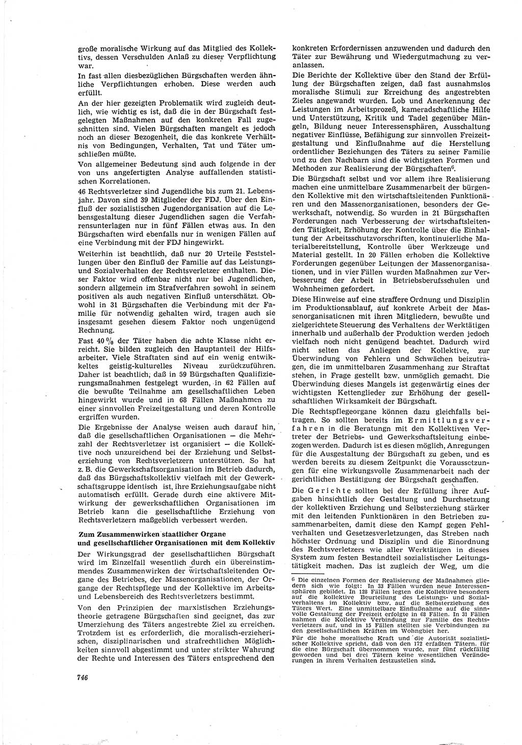 Neue Justiz (NJ), Zeitschrift für Recht und Rechtswissenschaft [Deutsche Demokratische Republik (DDR)], 20. Jahrgang 1966, Seite 746 (NJ DDR 1966, S. 746)