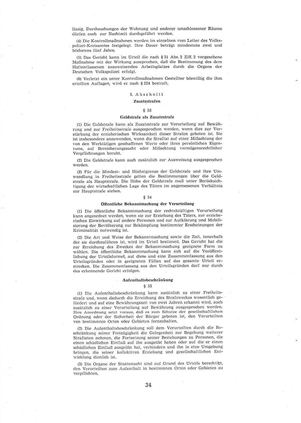 Entwurf des Strafgesetzbuches (StGB) der Deutschen Demokratischen Republik (DDR) 1967, Seite 34 (Entw. StGB DDR 1967, S. 34)