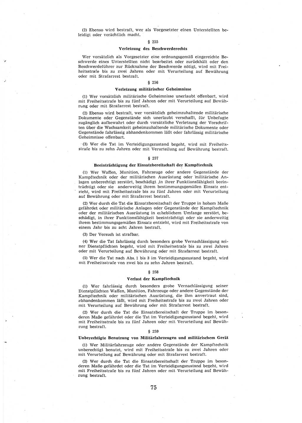Entwurf des Strafgesetzbuches (StGB) der Deutschen Demokratischen Republik (DDR) 1967, Seite 75 (Entw. StGB DDR 1967, S. 75)