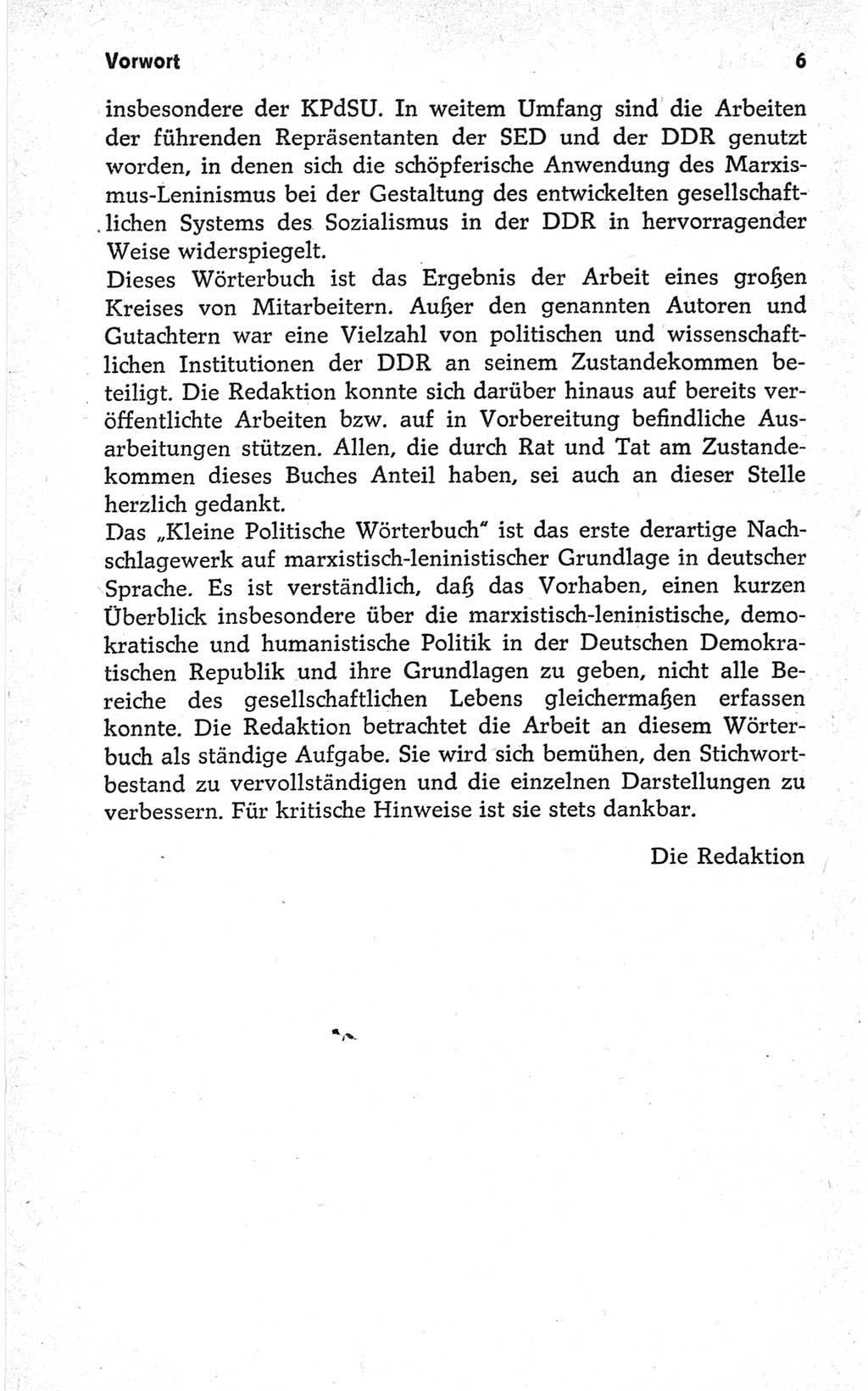 Kleines politisches Wörterbuch [Deutsche Demokratische Republik (DDR)] 1967, Seite 6 (Kl. pol. Wb. DDR 1967, S. 6)